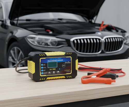 Cargador de Baterías 12V Automático e Inteligente – 6A | Para Autos, Motores, Botes y Más